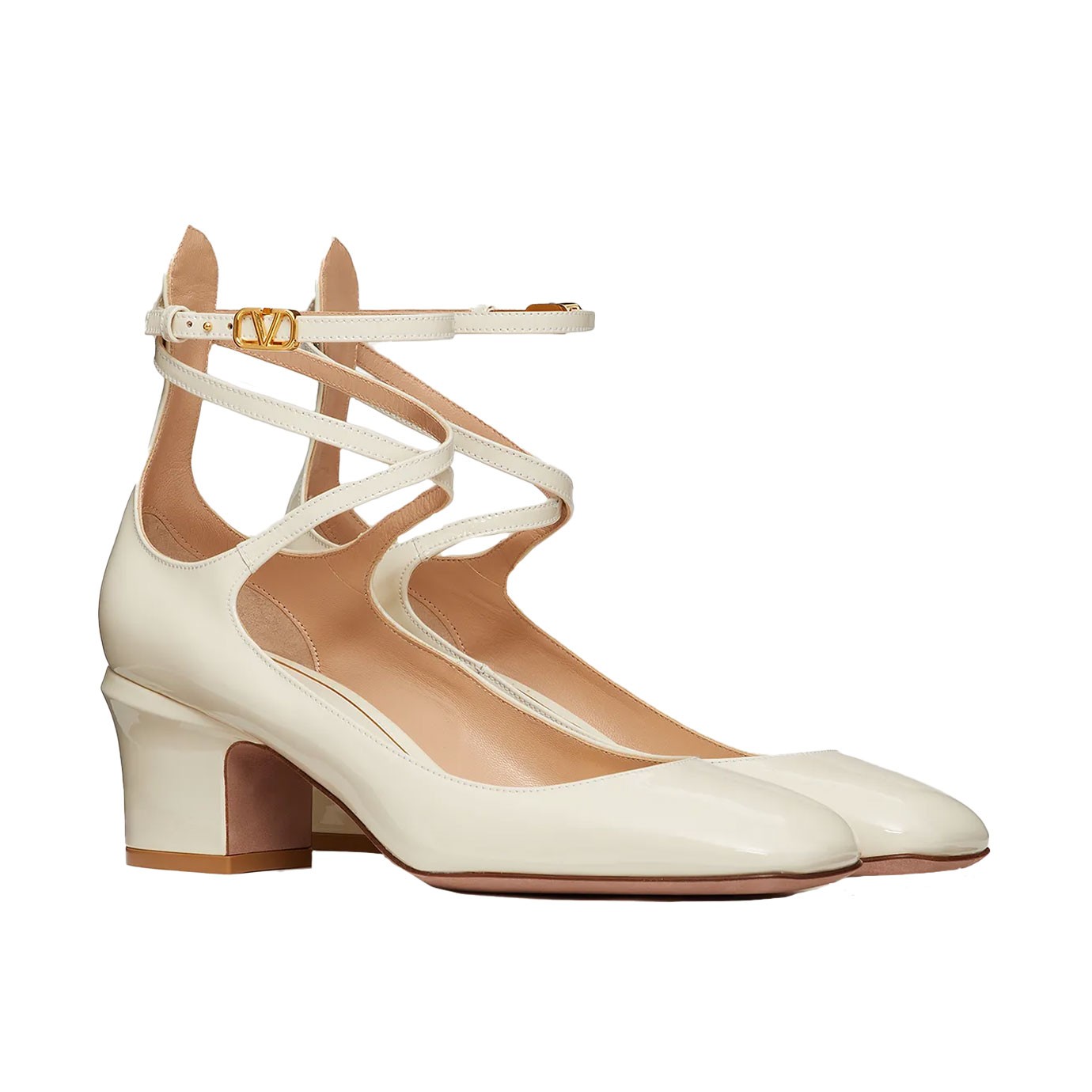Visuel 2 - Escarpin Valentino Tan-Go Ivoire -  sac de luxe - Boutique Parenthese Bordeaux