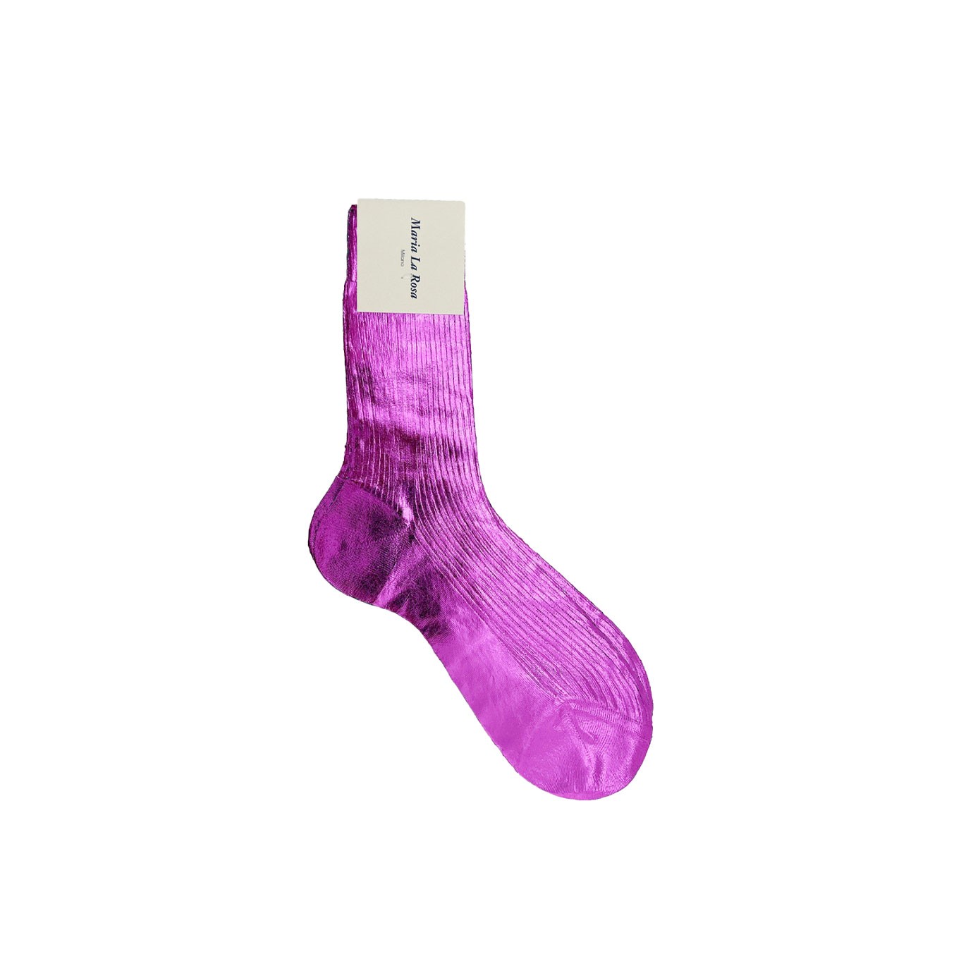 Visuel 1 : Collection Maria La Rosa Bordeaux | Chaussettes Fushia | Boutique d'accessoires de Luxe Parenthese Bordeaux