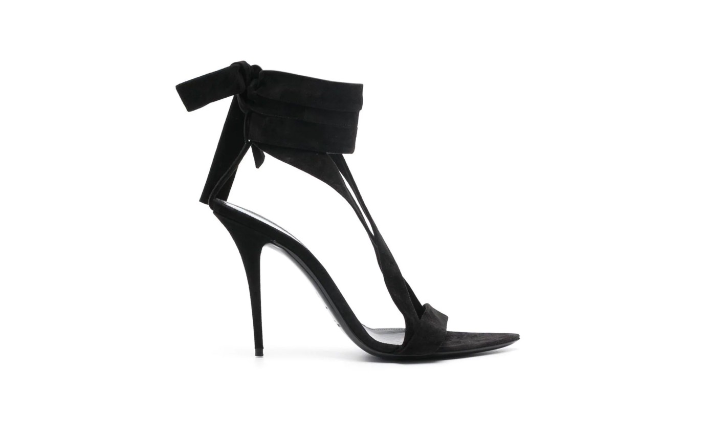 Visuel 1 : Collection Saint Laurent Bordeaux | Sandale Deva Noir| Boutique de chaussures de Luxe Parenthese Bordeaux