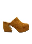 Visuel 1 : Si Rossi | Sabot en daim Camel | Boutique Parenthese