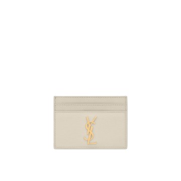 Visuel 1 : Collection Saint Laurent Bordeaux | Porte-cartes lézard blanc | Boutique d'accessoires de Luxe Parenthese Bordeaux