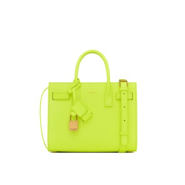 Visuel 1 : Collection Saint Laurent Bordeaux | Sac de Jour Jaune Fluo Nano| Boutique de sac de Luxe Parenthese Bordeaux