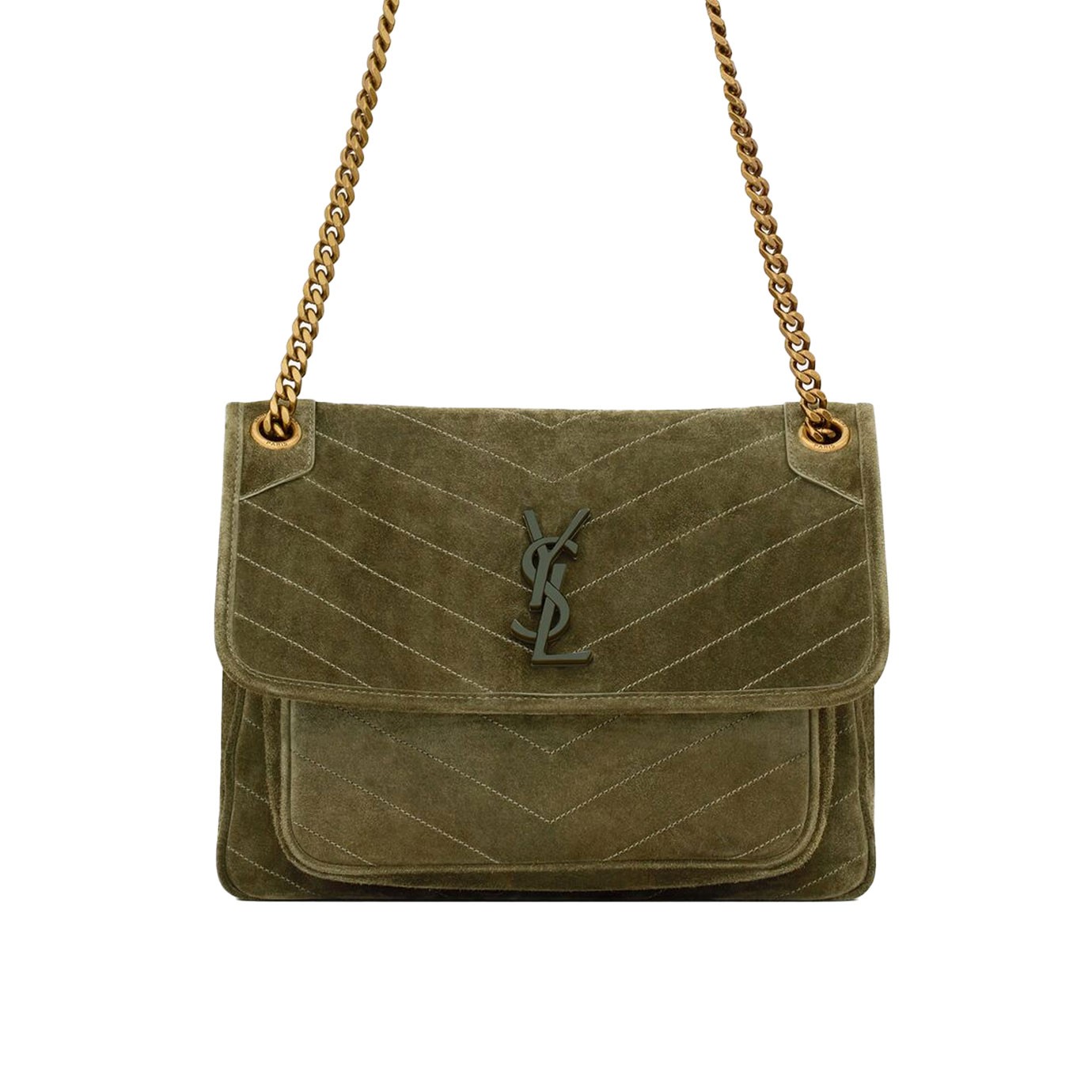 Visuel 1 : Collection Saint Laurent | Sac Niki Kaki| Boutique Parenthese Bordeaux