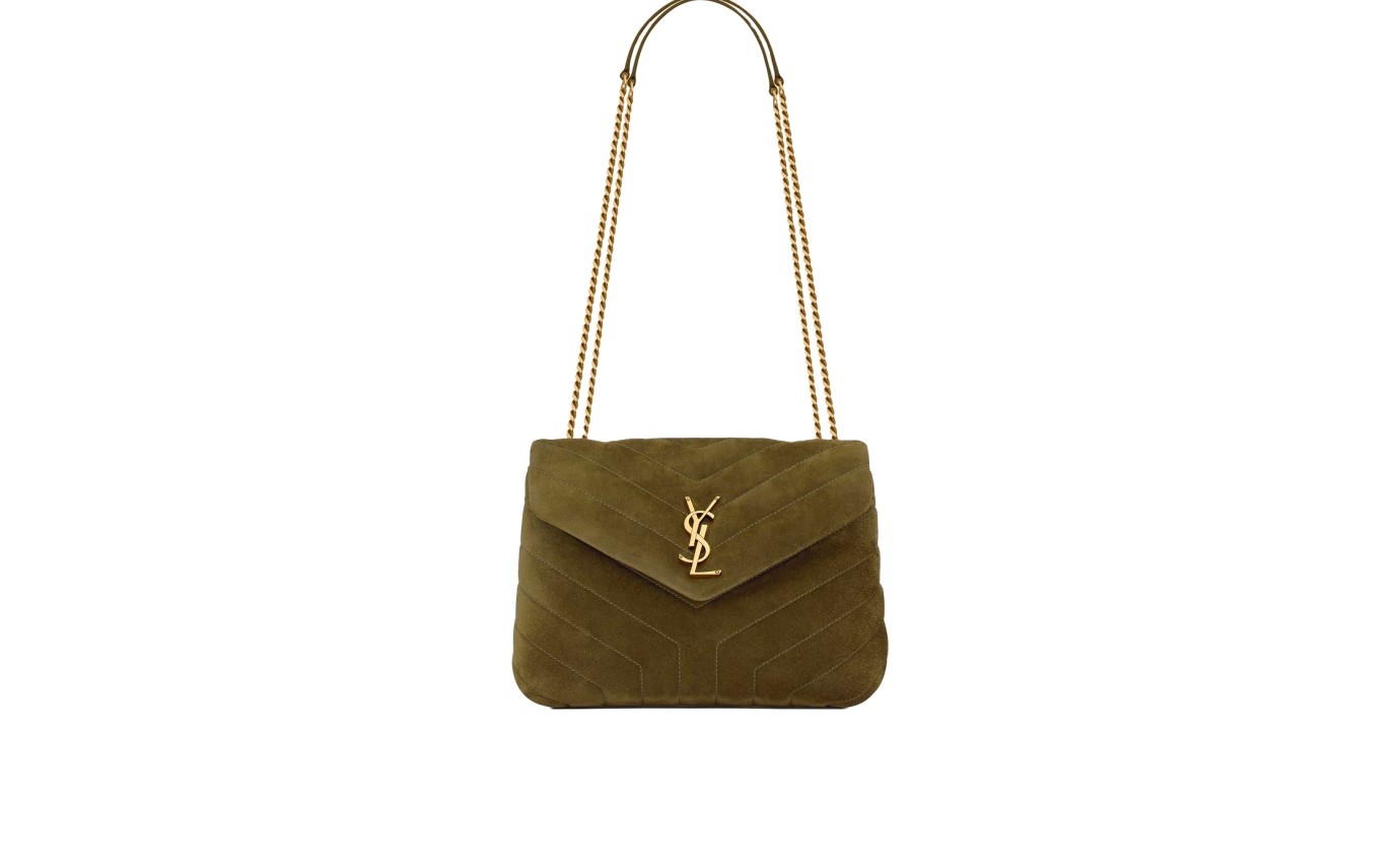 Visuel 1 : Saint Laurent | Sac Loulou Small Loden Green Kaki | Boutique Parenthese