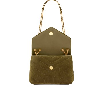Visuel 2 : Saint Laurent | Sac Loulou Small Loden Green Kaki | Boutique Parenthese