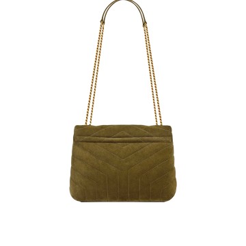 Visuel 3 : Saint Laurent | Sac Loulou Small Loden Green Kaki | Boutique Parenthese
