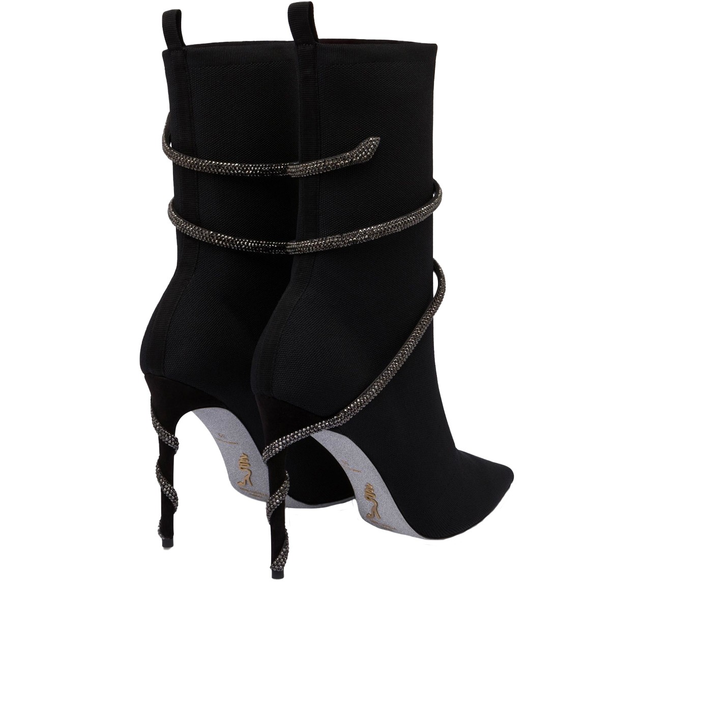 Visuel 3 : Collection René Caovilla Bordeaux | Bottine Margot Noir| Boutique de chaussures de Luxe pour femme