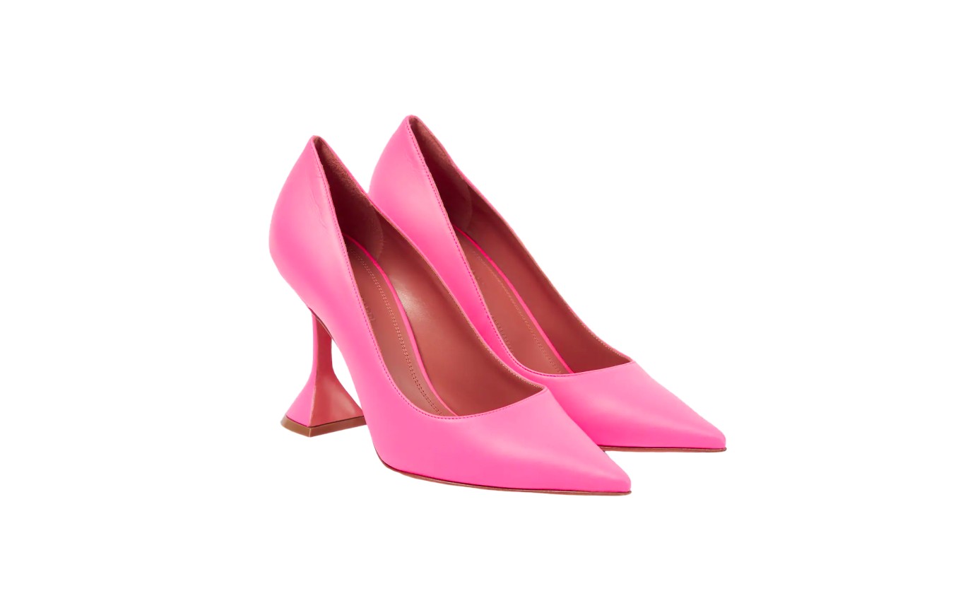 Visuel 1 : Amina Muaddi | Escarpin Ami Pump Rose | Boutique Parenthese
