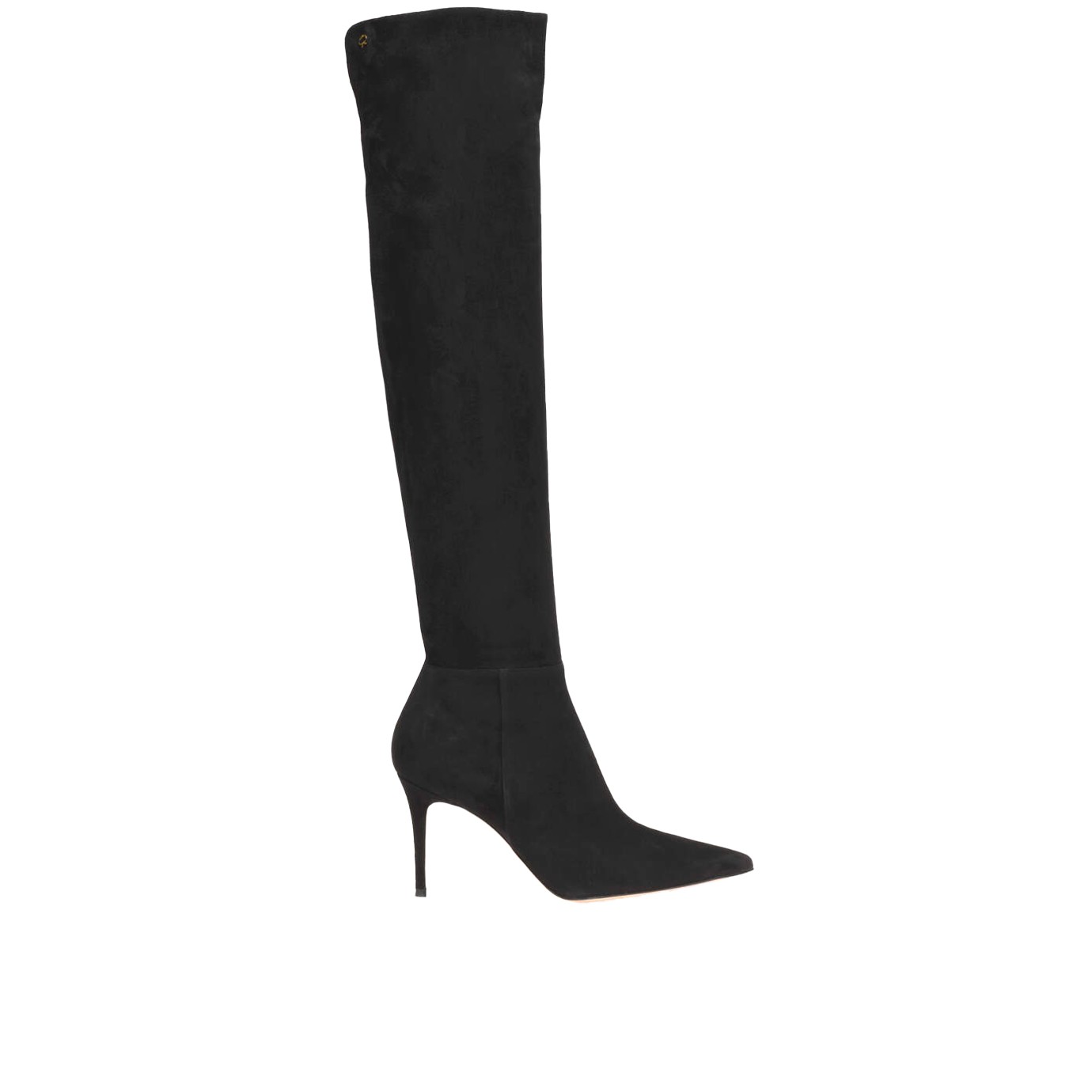Visuel 1 : Gianvito Rossi | Botte cuissarde Jules en daim noir | Boutique Parenthese