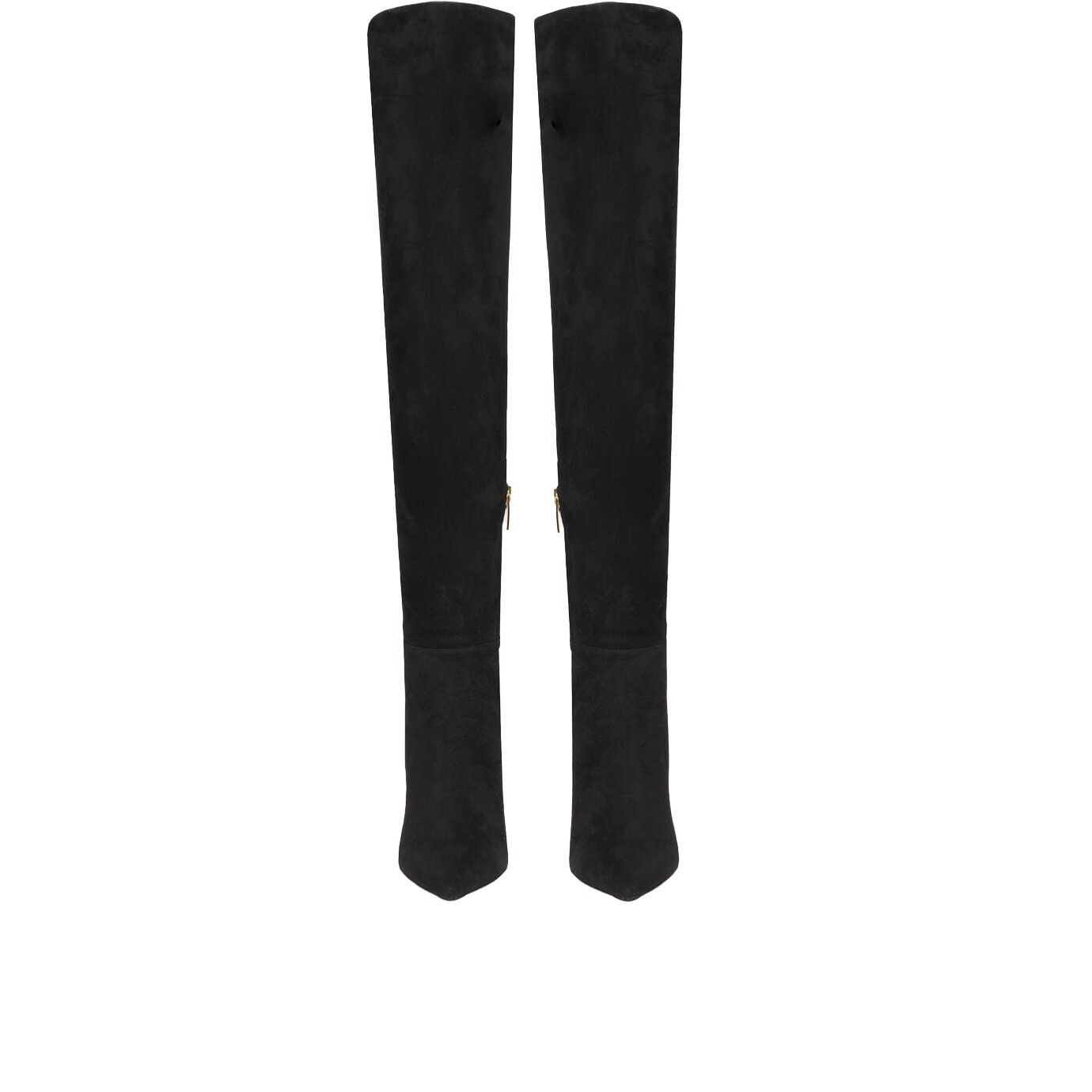 Visuel 3 : Gianvito Rossi | Botte cuissarde Jules en daim noir | Boutique Parenthese