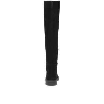 Visuel 4 : Gianvito Rossi | Botte cuissarde Lexington en daim noir | Boutique Parenthese