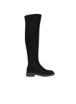 Visuel 1 : Gianvito Rossi | Botte cuissarde Lexington en daim noir | Boutique Parenthese