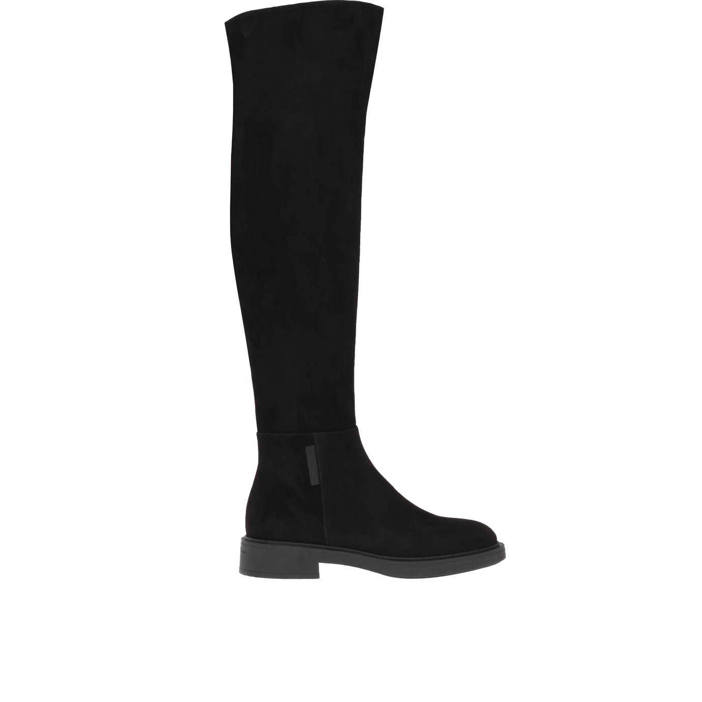 Visuel 1 : Gianvito Rossi | Botte cuissarde Lexington en daim noir | Boutique Parenthese