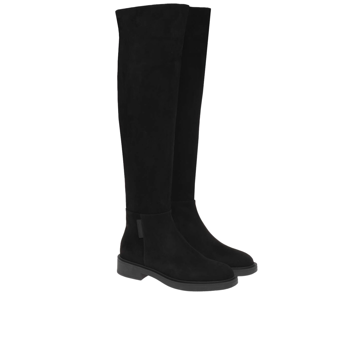 Visuel 2 : Gianvito Rossi | Botte cuissarde Lexington en daim noir | Boutique Parenthese