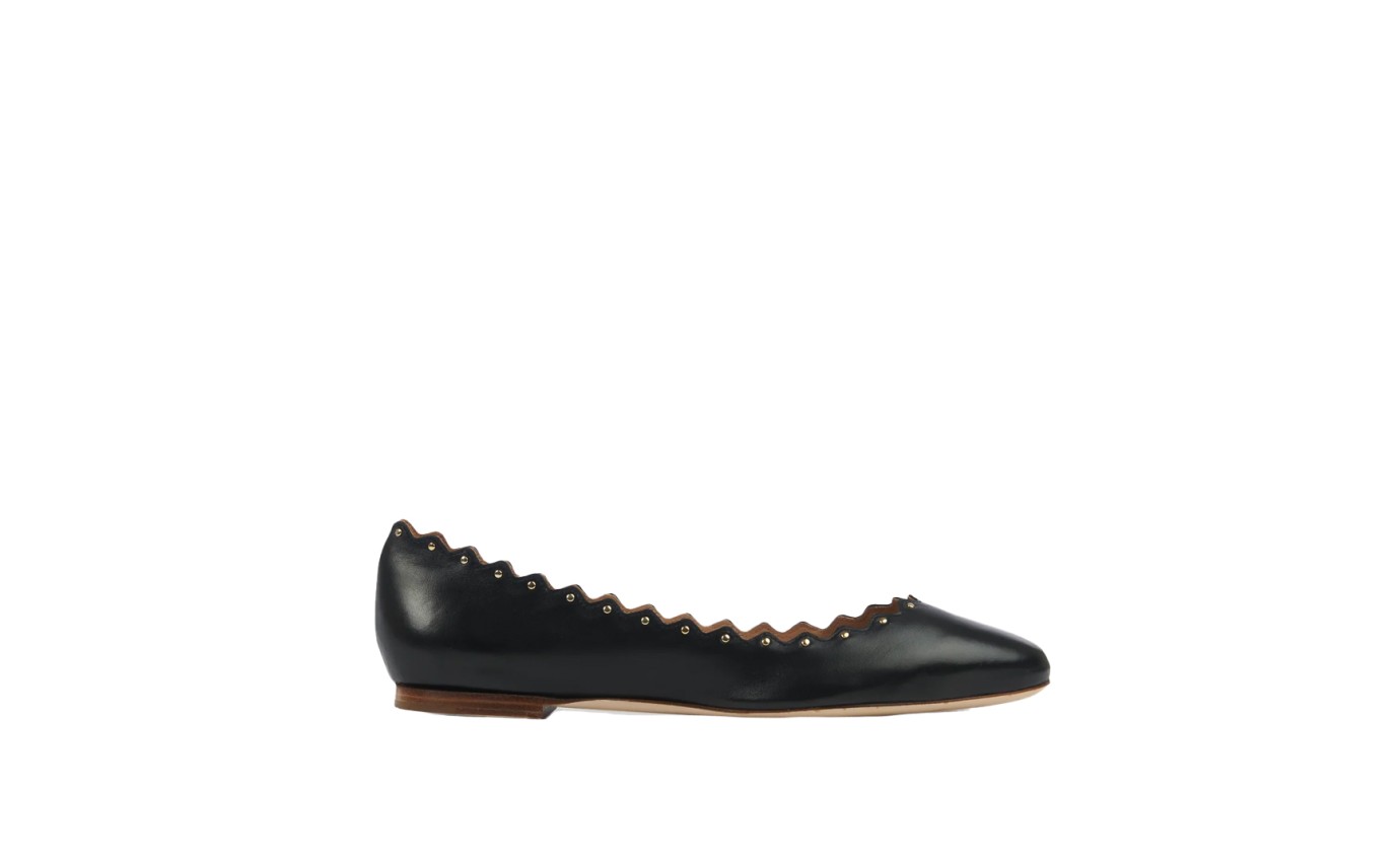 Visuel 1 : Collection Chloé Bordeaux | Ballerine Lauren en cuir noir | Boutique de sac de Luxe Parenthese Bordeaux
