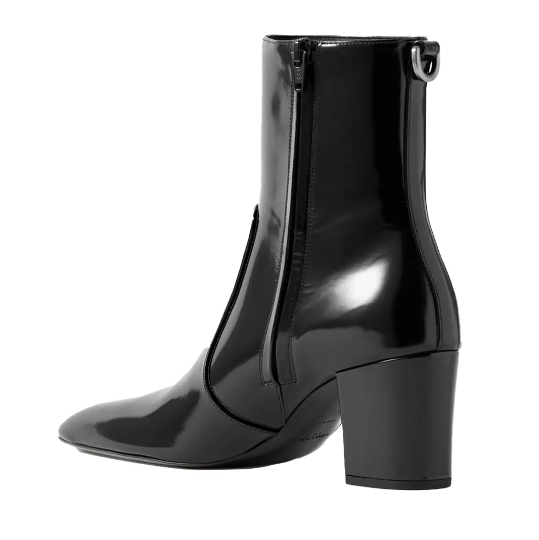 Visuel 2 : Saint Laurent| Bottine Betty Noir| Boutique de chaussures de luxe |Parenthese Bordeaux