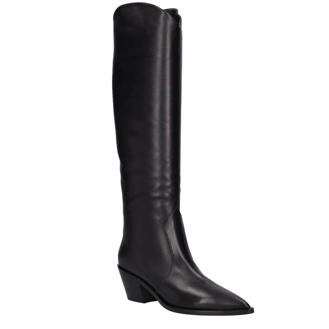 Visuel 2 : Collection Gianvito Rossi Bordeaux | Botte Glove noir| Boutique de chaussures de Luxe pour femme