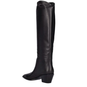 Visuel 3 : Collection Gianvito Rossi Bordeaux | Botte Glove noir| Boutique de chaussures de Luxe pour femme