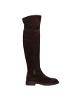 Visuel 1 : Gianvito Rossi | Botte cuissarde Lexington en daim mocha | Boutique Parenthese