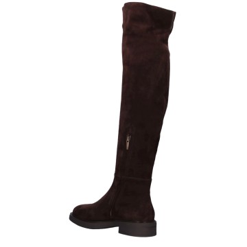 Visuel 3 : Gianvito Rossi | Botte cuissarde Lexington en daim mocha | Boutique Parenthese