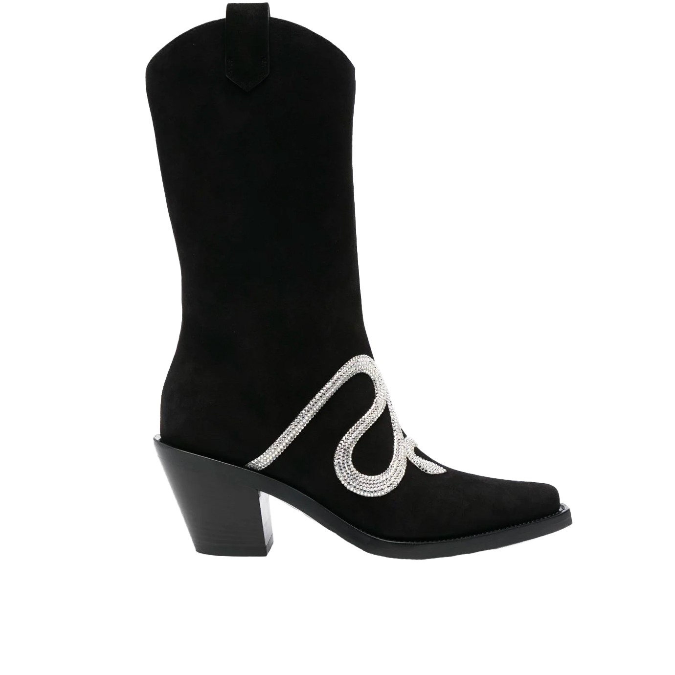 Visuel 1 : René Caovilla| Botte Tiag Morgana Noir | Boutique de luxe Parenthese