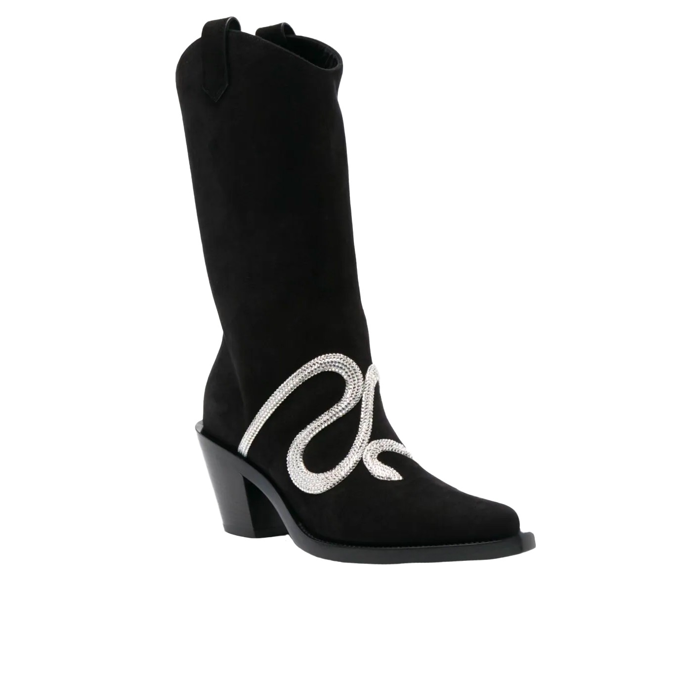 Visuel 2 : René Caovilla| Botte Tiag Morgana Noir | Boutique de luxe Parenthese