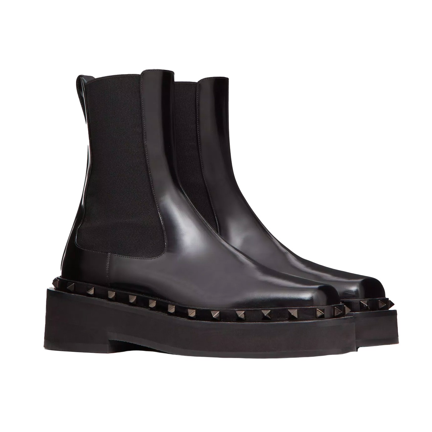 Visuel 2 : Valentino Garavani | Bottine Beatle M-Way  en cuir noir | Boutique Parenthese