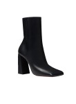 Visuel 2 : Collection Amina Muaddi Bordeaux | Bottine Marine en cuir noir | Boutique de chaussures de Luxe Parenthese