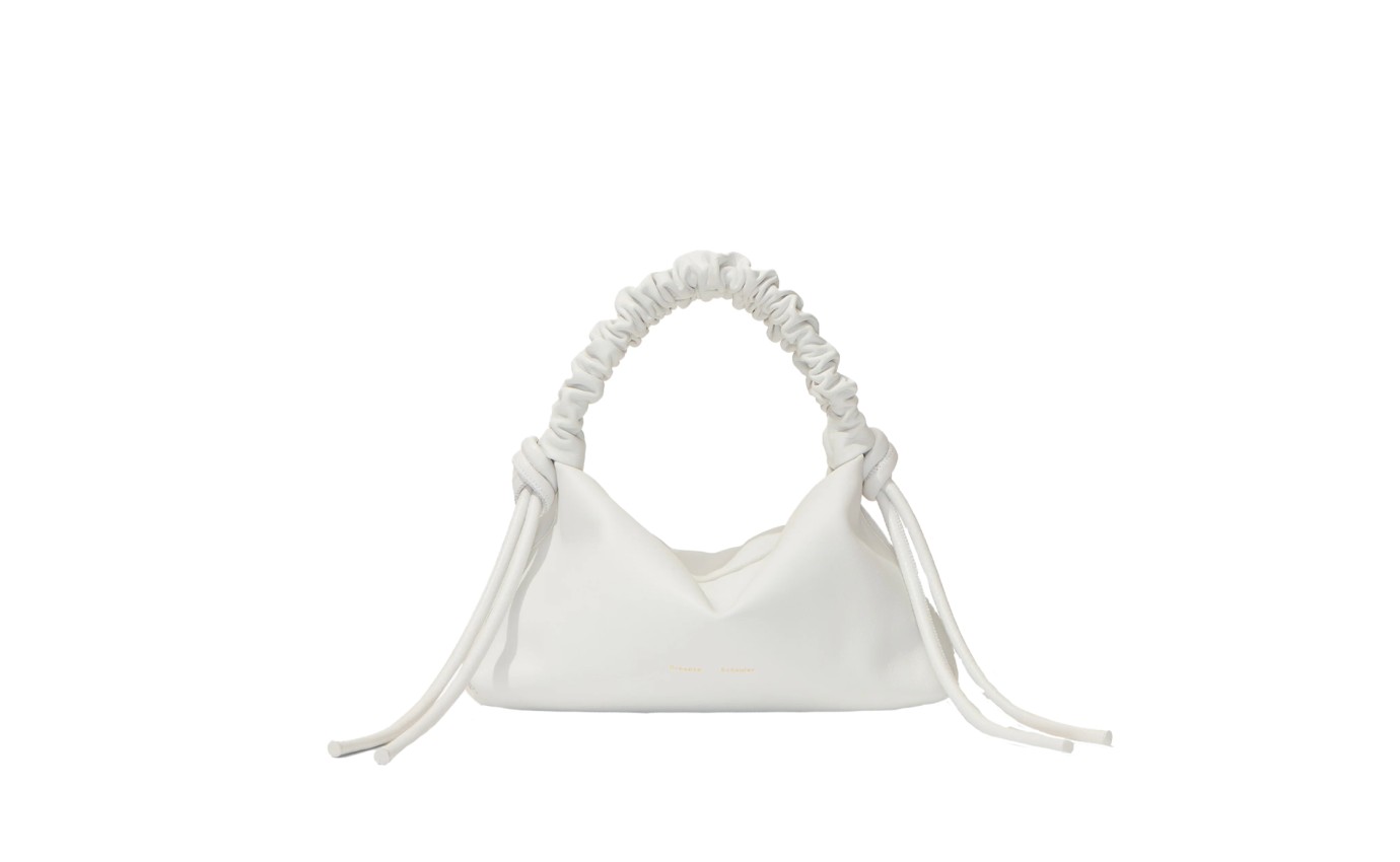 Visuel 1 : Collection Proenza Schouler Bordeaux | Sac Drawstring Mini Blanc Optic| Boutique de sacs de Luxe Parenthese