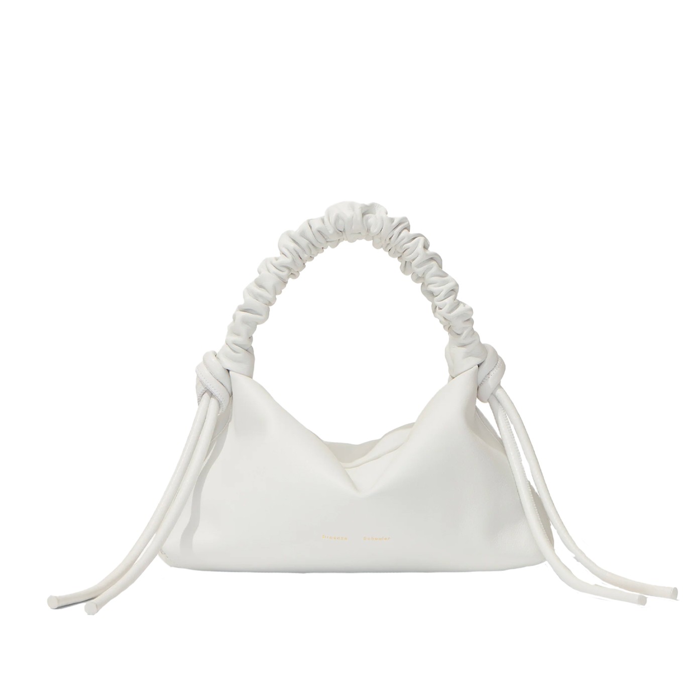 Visuel 1 : Collection Proenza Schouler Bordeaux | Sac Drawstring Mini Blanc Optic| Boutique de sacs de Luxe Parenthese