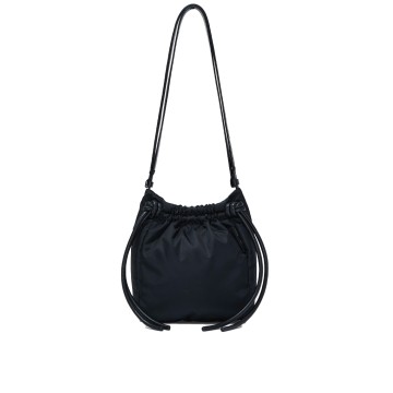 Visuel 3 : Collection Proenza Schouler Bordeaux | Sac Drawstring Pouch en nylon Noir| Boutique de sacs de Luxe Parenthese