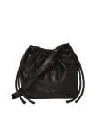 Visuel 1 : Collection Proenza Schouler Bordeaux | Sac Drawstring Pouch en cuir Noir| Boutique de sacs de Luxe Parenthese