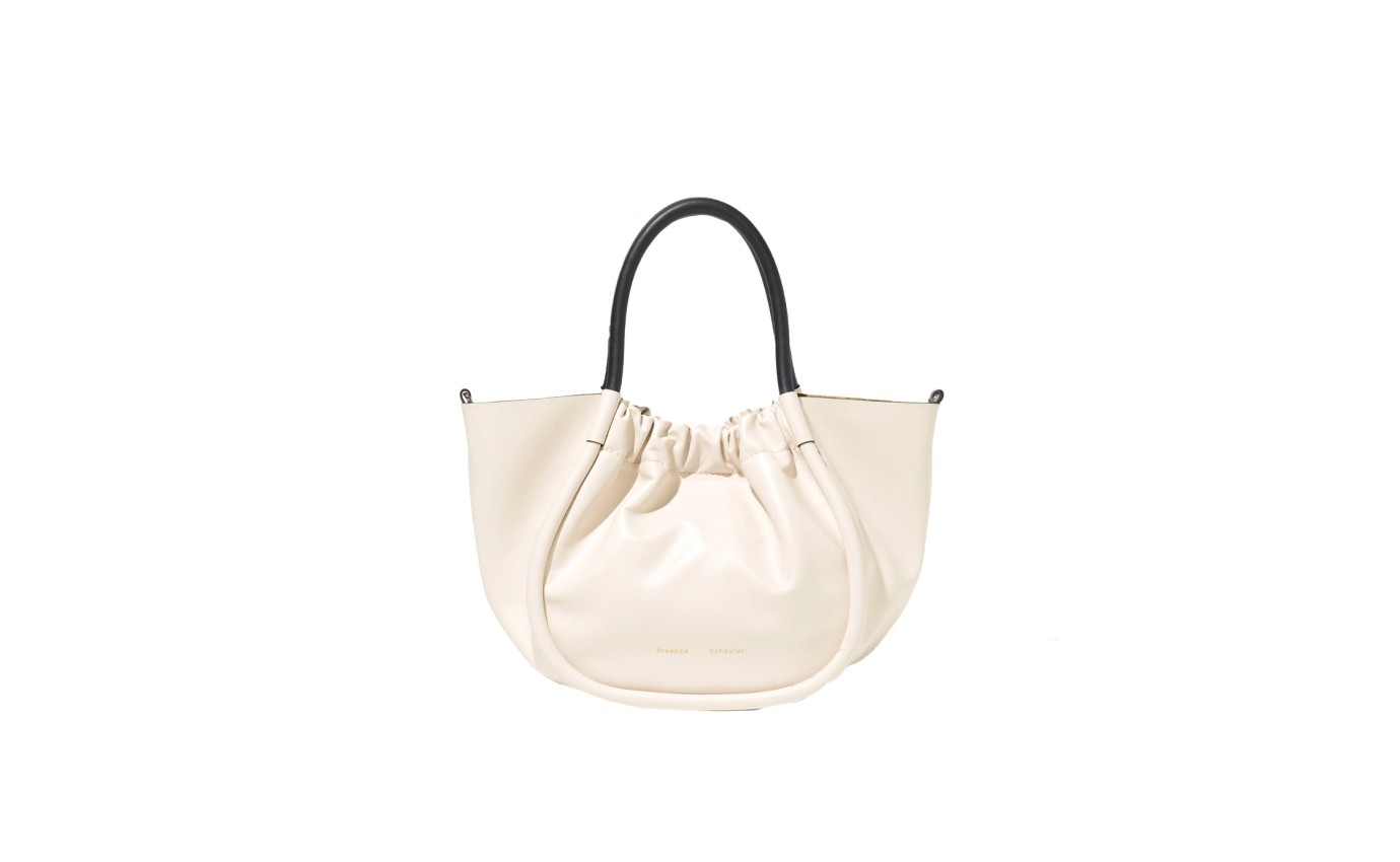 Visuel 1 : Collection Proenza Schouler Bordeaux | Small Ruched Tote Clay| Boutique de sacs de Luxe Parenthese