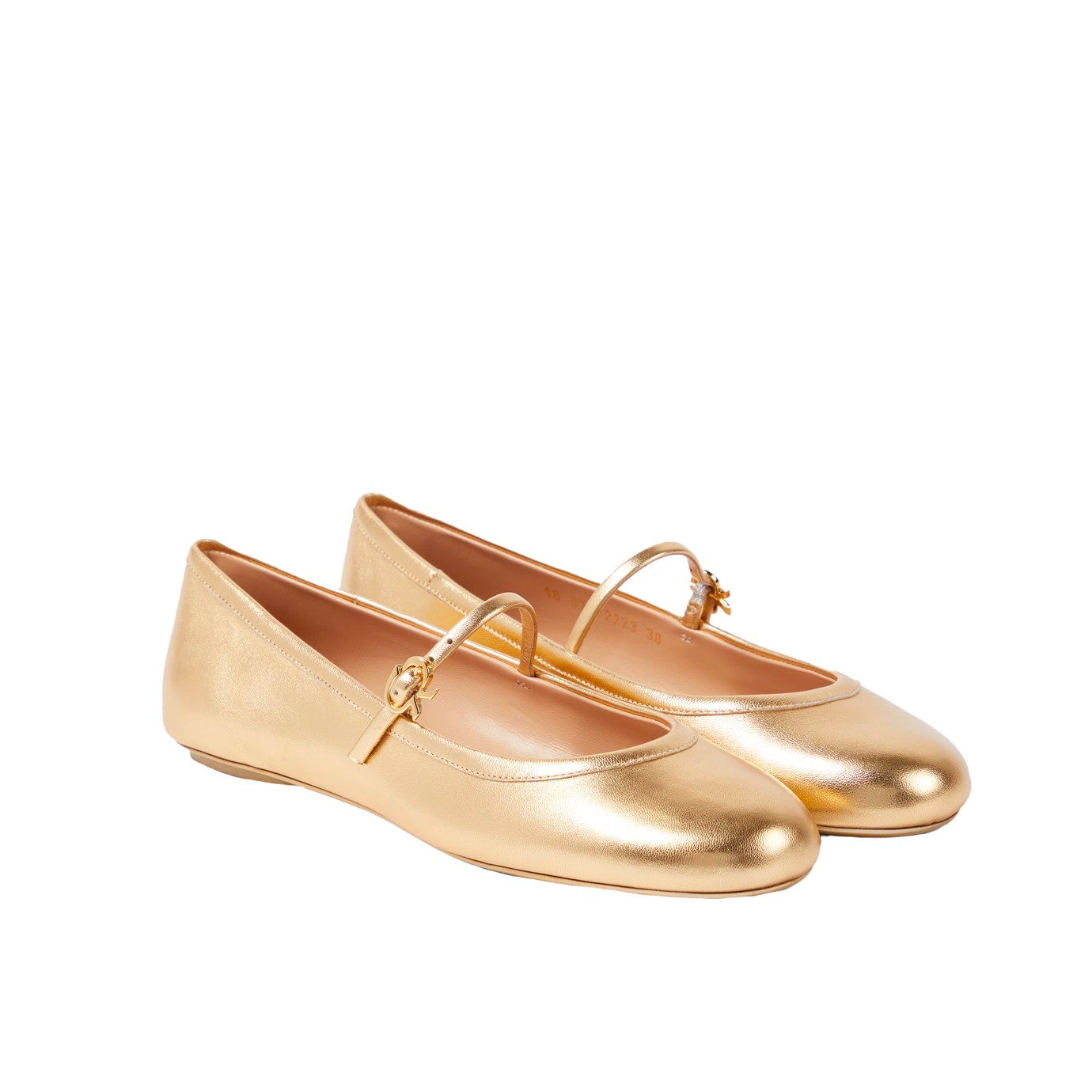 Visuel 1 : Collection Gianvito Rossi | Ballerine Carla or | Boutique de chaussures de Luxe| Parenthese Bordeaux