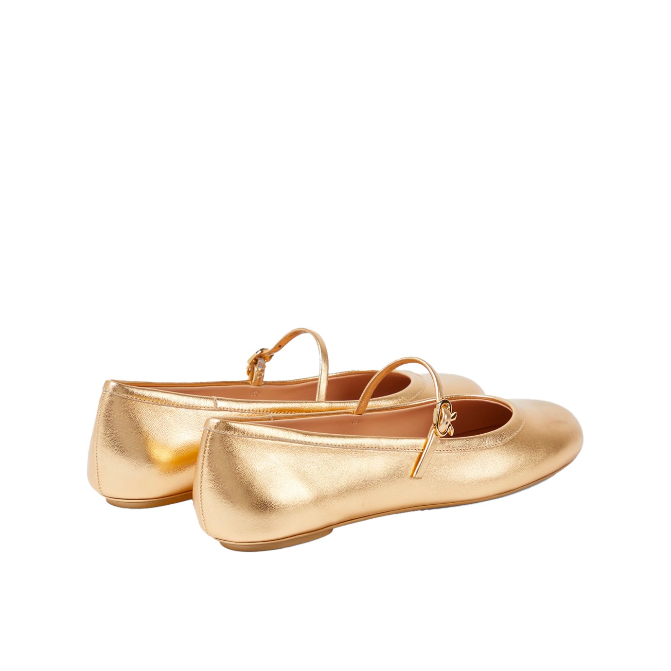 Visuel 2 : Collection Gianvito Rossi | Ballerine Carla or | Boutique de chaussures de Luxe| Parenthese Bordeaux