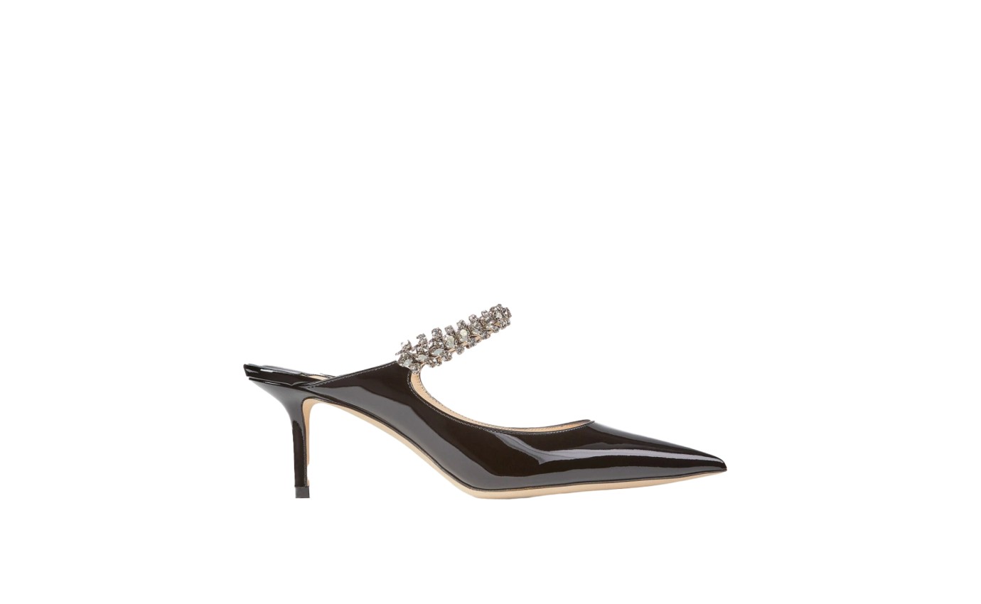 Visuel 1 : Collection Jimmy Choo Bordeaux | Bing 65 noir vernis| Boutique de chaussure de Luxe pour femme Parenthese Bordeaux