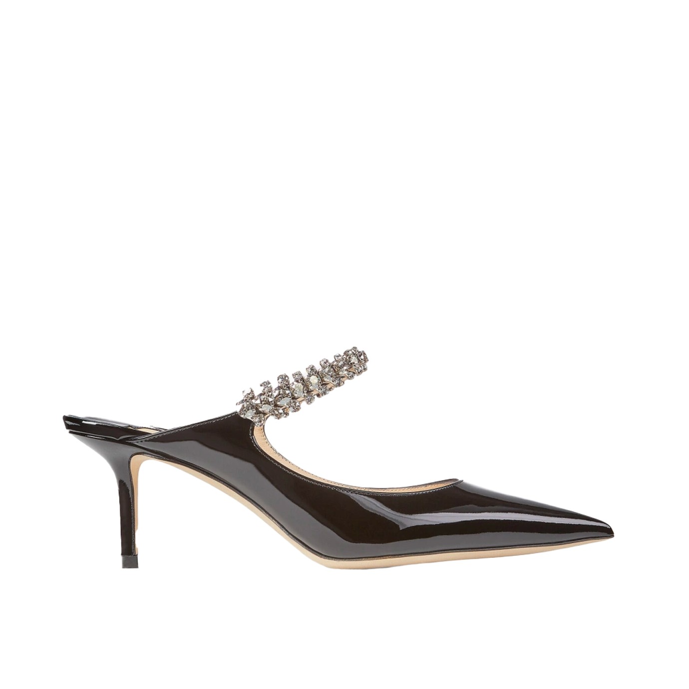 Visuel 1 : Collection Jimmy Choo Bordeaux | Bing 65 noir vernis| Boutique de chaussure de Luxe pour femme Parenthese Bordeaux