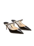 Visuel 2 : Collection Jimmy Choo Bordeaux | Bing 65 noir vernis| Boutique de chaussure de Luxe pour femme Parenthese Bordeaux