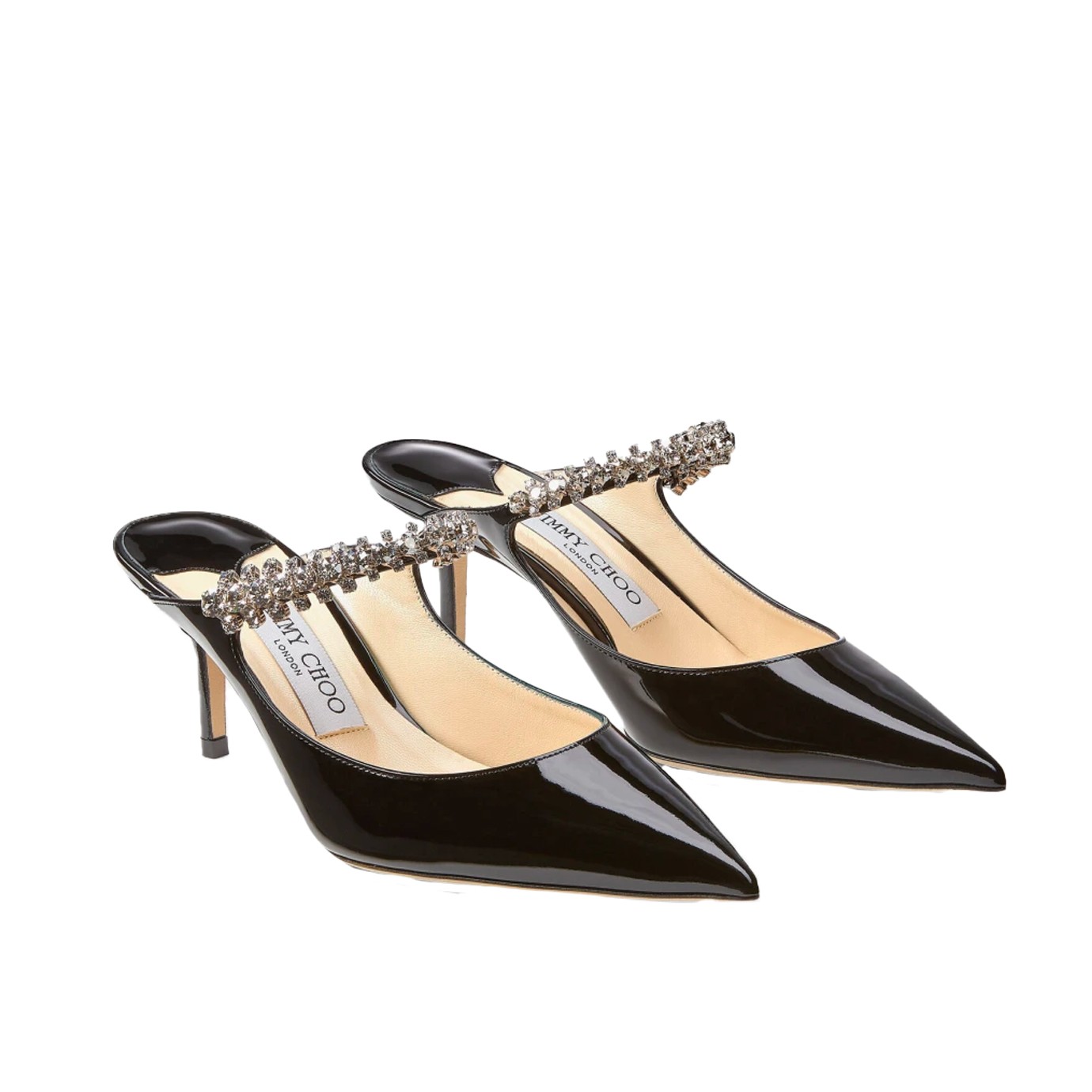 Visuel 2 : Collection Jimmy Choo Bordeaux | Bing 65 noir vernis| Boutique de chaussure de Luxe pour femme Parenthese Bordeaux