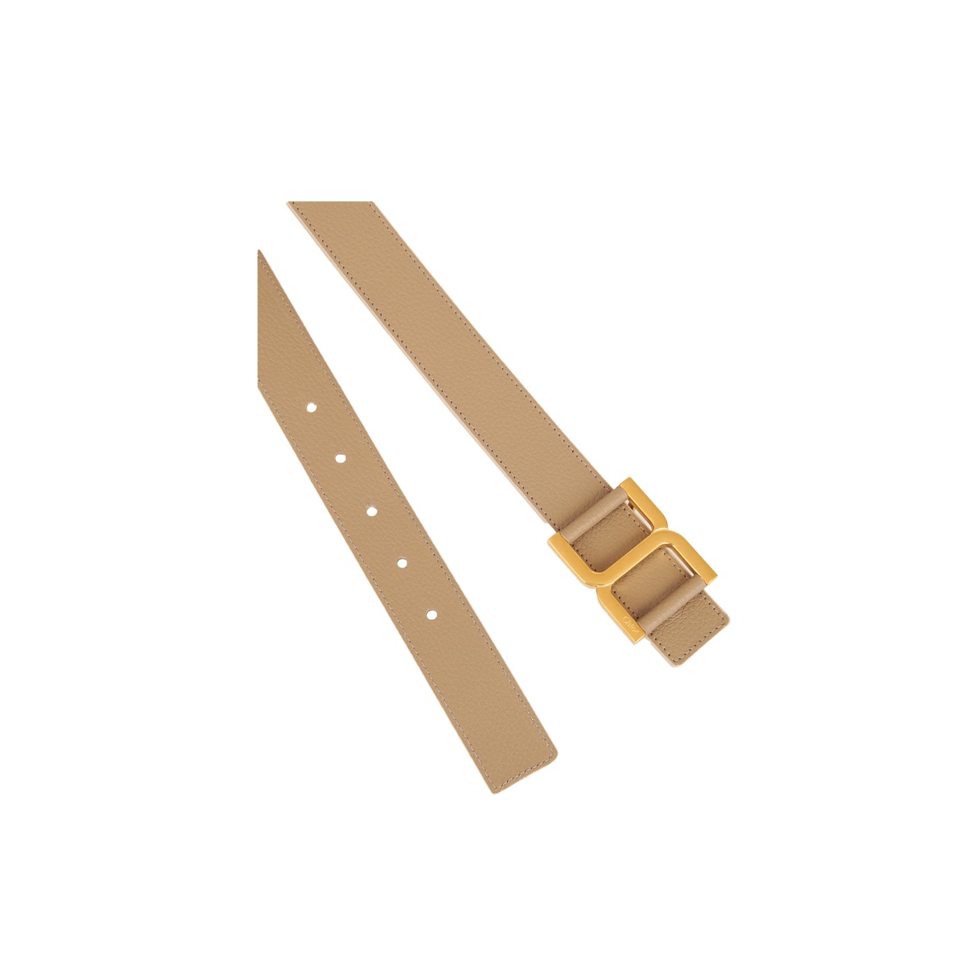 Visuel 2 : Collection Chloé Bordeaux |Ceinture Marcie en cuir beige | Boutique de ceinture de Luxe Parenthese