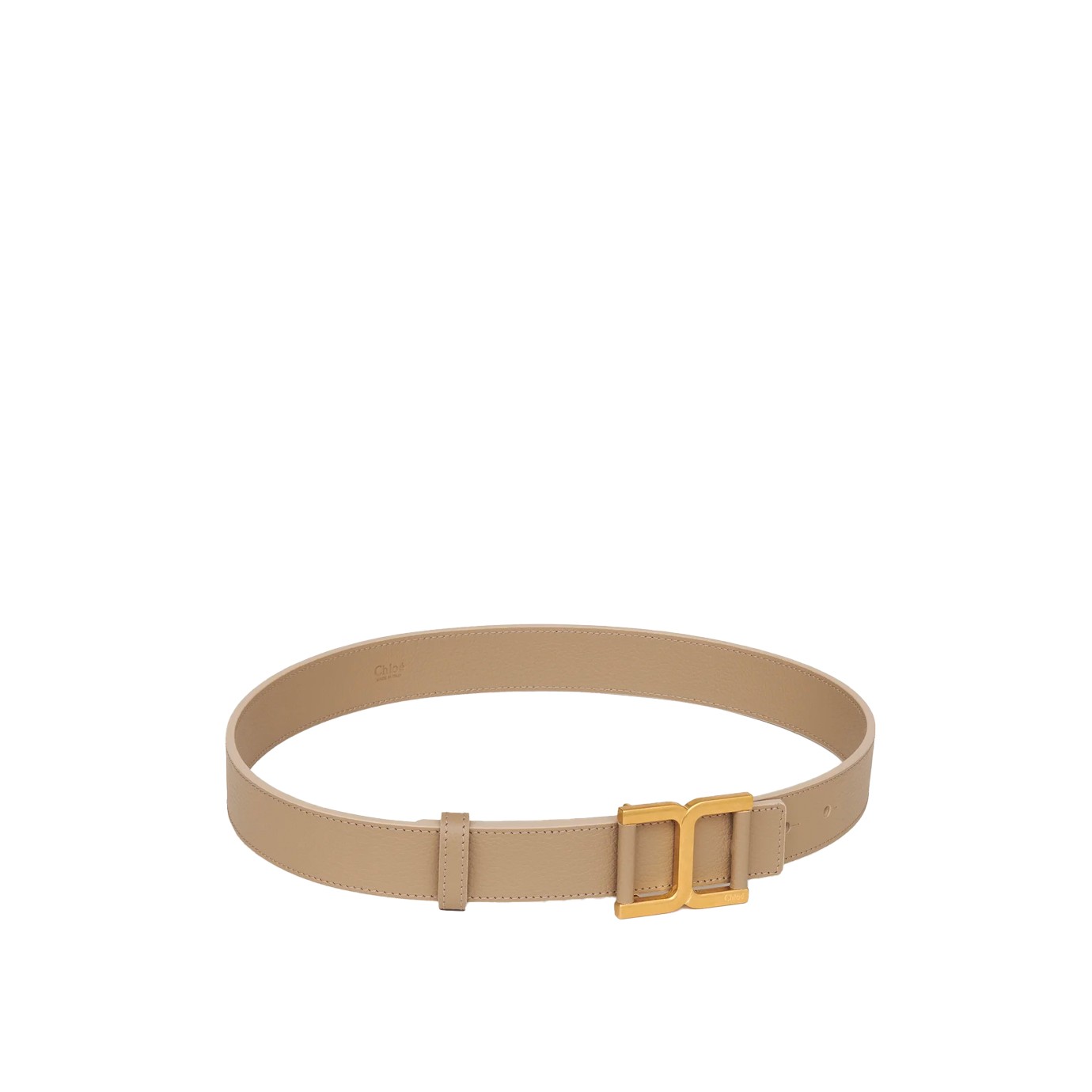 Visuel 1 : Collection Chloé Bordeaux |Ceinture Marcie en cuir beige | Boutique de ceinture de Luxe Parenthese
