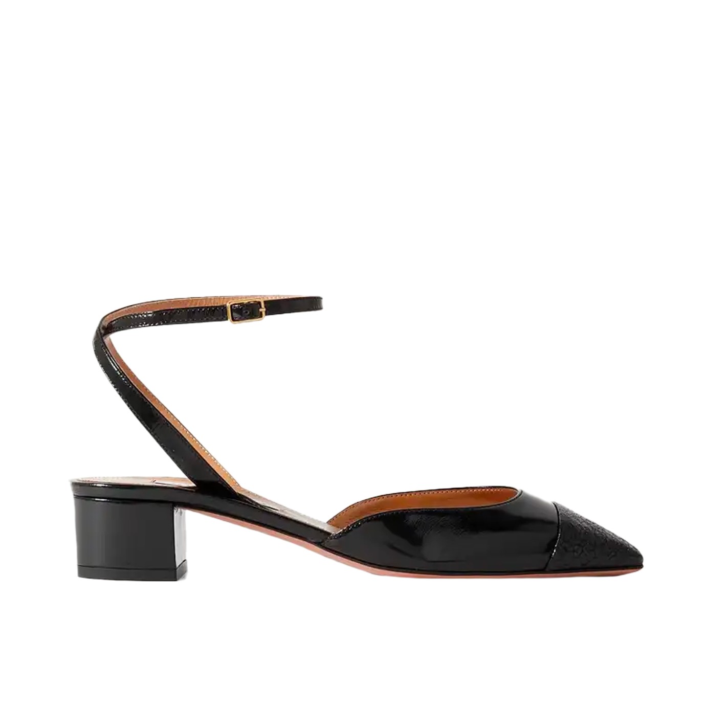 Visuel 1 : Collection Aquazzura Bordeaux | Sandale French Flirt Noir| Boutique de ceinture de Luxe Parenthese