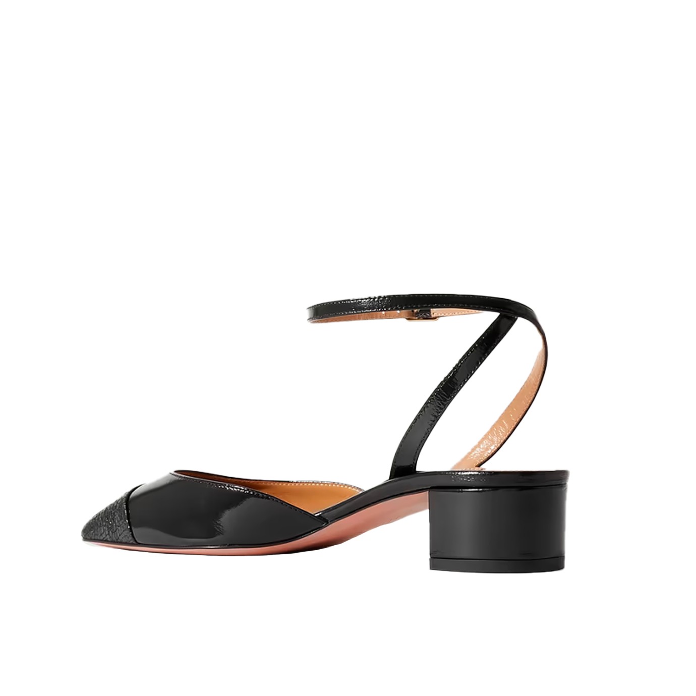 Visuel 2 : Collection Aquazzura Bordeaux | Sandale French Flirt Noir| Boutique de ceinture de Luxe Parenthese