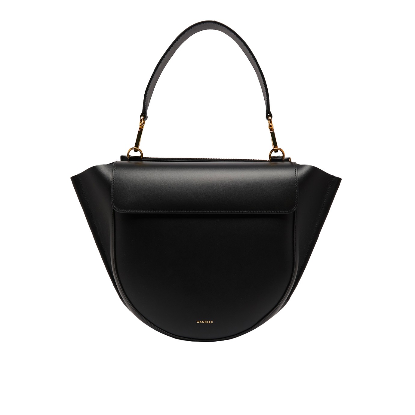 Visuel 1 : Collection Wandler Bordeaux | Sac Hortensia Medium en cuir Noir| Boutique de sacs de Luxe Parenthese