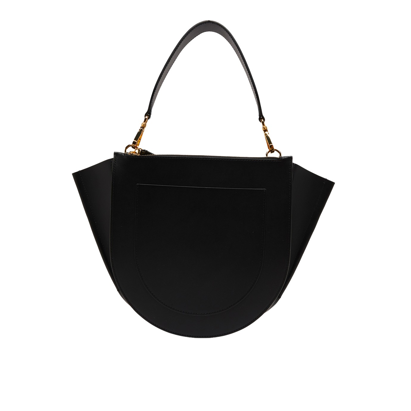 Visuel 3 : Collection Wandler Bordeaux | Sac Hortensia Medium en cuir Noir| Boutique de sacs de Luxe Parenthese