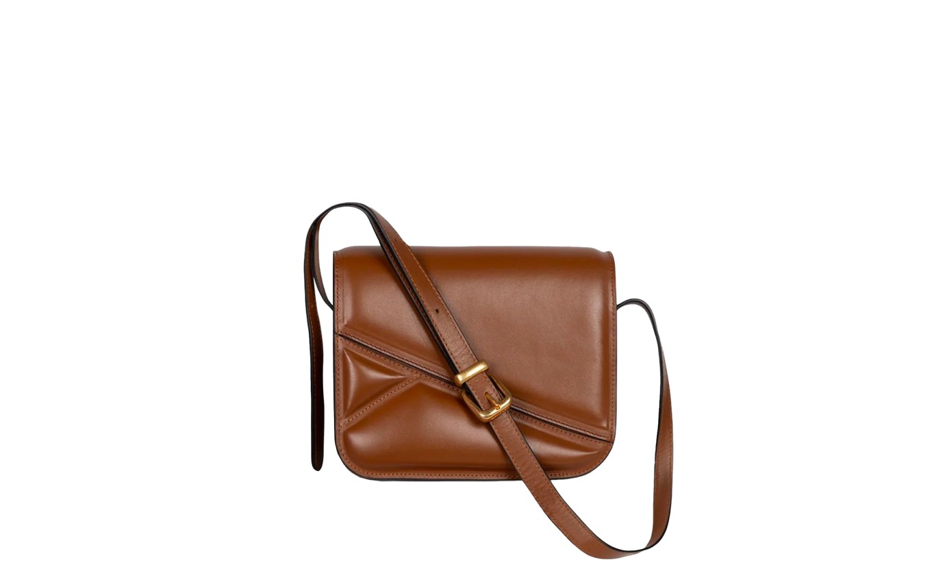 Visuel 1 : Collection Wandler Bordeaux | Sac Oscar en cuir camel | Boutique de sacs de Luxe Parenthese