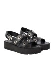 Visuel 1 : Collection Gianvito Rossi | Sandale à plateforme noir | Boutique de chaussures de Luxe| Parenthese Bordeaux