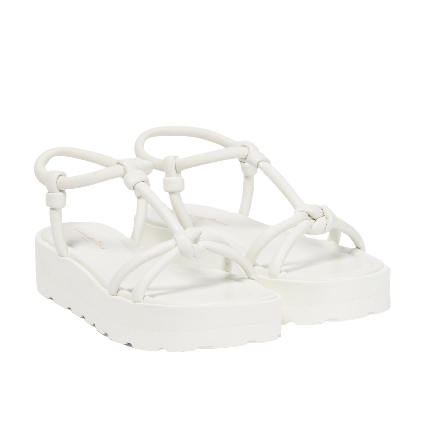Visuel 1 : Collection Gianvito Rossi | Sandale plateforme blanc | Boutique de chaussures de Luxe| Parenthese Bordeaux