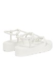 Visuel 2 : Collection Gianvito Rossi | Sandale plateforme blanc | Boutique de chaussures de Luxe| Parenthese Bordeaux