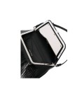 Visuel 3 : Collection Amina Muaddi Bordeaux | Sac Ami en cuir Noir| Boutique de sacs de Luxe Parenthese